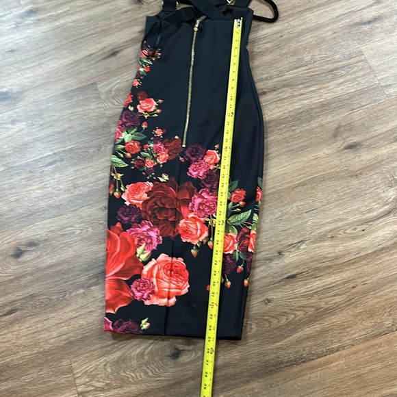 Ted Baker Marek Juxtapose Rose Midi Dress - Picture 16 of 17